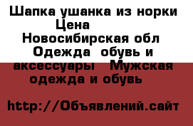 Шапка ушанка из норки › Цена ­ 3 000 - Новосибирская обл. Одежда, обувь и аксессуары » Мужская одежда и обувь   